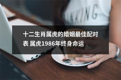 <h3>十二生肖属虎的婚姻佳配对表属虎1986年终身命运