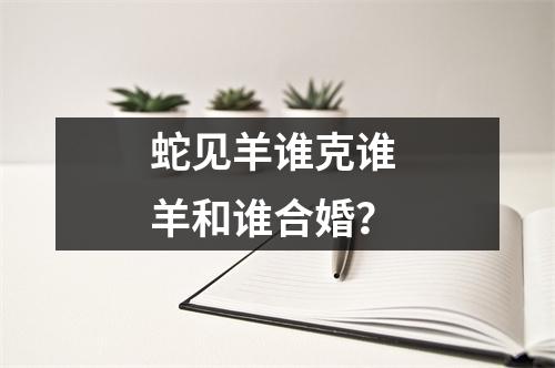 <h3>蛇见羊谁克谁羊和谁合婚？