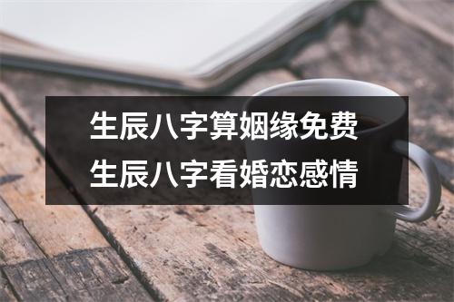 <h3>生辰八字算姻缘免费生辰八字看婚恋感情